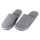 Men Gray Fleeces House Soft Winter Warm Slippers UK 8.5 for Feet Length 27