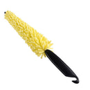 Truck Auto Yellow Sponge Car Wheel Brush Tire Rim Cleaner Black Plastic Handle