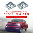 50pcs No.4 U Nuts Car Interior Auto Door Trim Panel Fastener Clip U Type Nuts