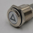 16mm Universal LED Car Emergency Hazard Warning Light Push Button Switch