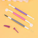 3pcs Fondant Cake Sugar Flower Sculpture Group Shaping Modeling Baking Tool
