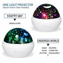 Star Projector Light, Night Lamp Romantic Rotating Sea Animals Star Moon Co
