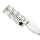 2x13 USB Mini Spectrum LED Board Voice Control Sensitivity Adjustable Green