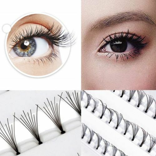14mm Makeup 60 Individual Black False Eyelash Cluster Eye Lashes Extension B Gw