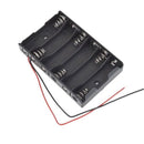New 6 x 1.5V AA 2A CELL Battery Batteries Holder Storage Box 9V Case With L