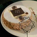 5X(Home Cake Wedding Birthday Cake Topper Card Birthday Cake Party Decorat F5R7)