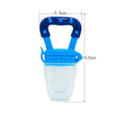 Portable Fruit Food Milk Kids Nipple Feeding Safe Baby Pacifier(Blue M)