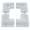 4X Solar Panel Mounting Bracket White Plastic Corner Set Kit For Rv Boat Ya