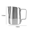 Stainless Steel Coffee Pitcher Pull Flower Cup Milk Cappuccino Cup (350ml) A