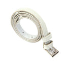 Ladies Skinny PU Leather Belt Dress Belt - creamy-white U7Q2