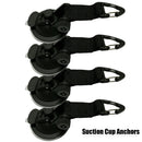 4pcs/set Suction Cup  With Securing Hook Tents Camping Tarp Easy Install