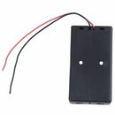 5X(Black 2 x 3.7V 18650 Pointed Tip Batteries Battery Holder Case w Wire L F4S8)