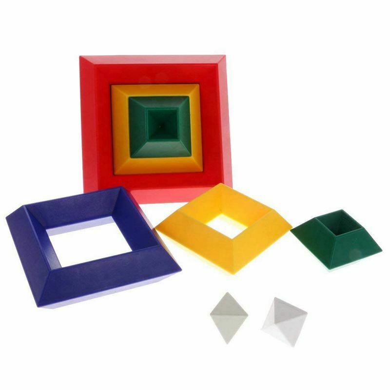 15pcs / Set Building Blocks Assembly Pyramid Changeable Kids Educational To K3F8