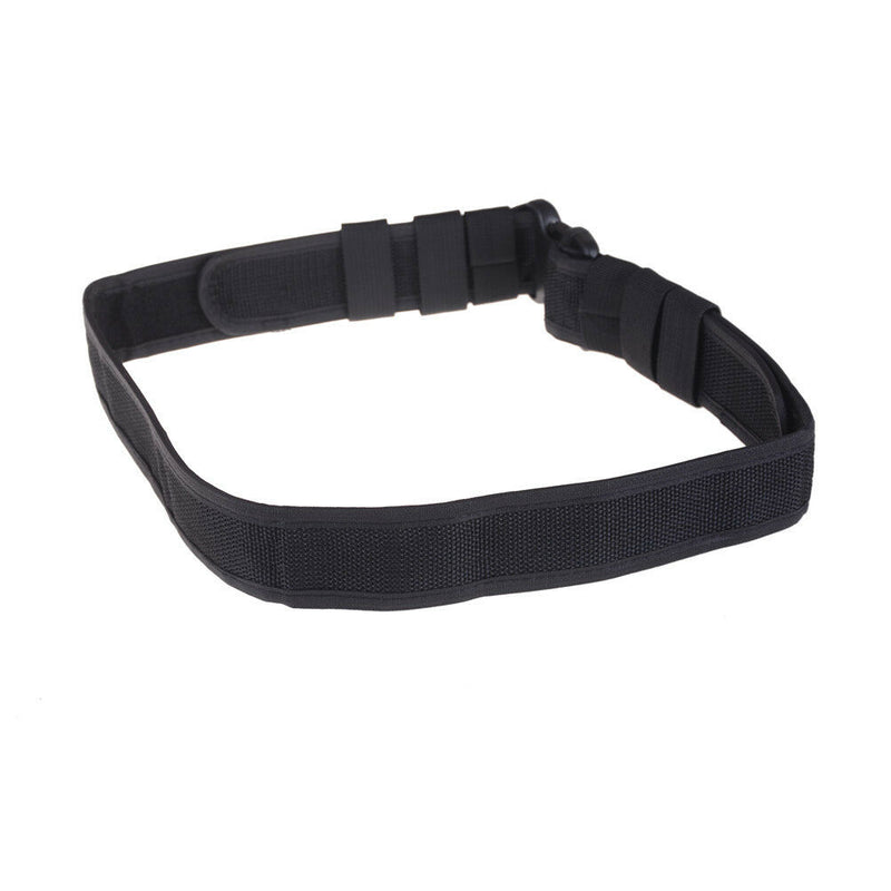 Black Heavy Duty Security Guard Police Utility Nylon Belt Waistband Supplies Ew