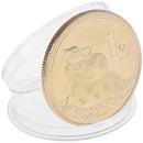 Year of the Rat Commemorative Coin Chinese Zodiac Challenge Coin New Year Gif_