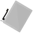 For iPad 4 WHITE TOUCH SCREEN REPLACEMENT GLASS DIGITIZER WITH HOME BUTTON
