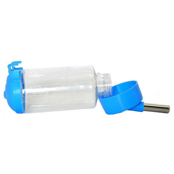 500ml Pets Puppy Rabbit Dog Cat Bird Hanging Drinking Bottle Water Feeder Blue