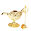Magic Panto Arabian Genie Oil Lamp Fancy Dress Prop Beads Storage