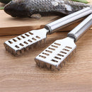 Stainless Steel Fish Scale Remover Cleaner Scaler Scraper Peeler Kitchen JR