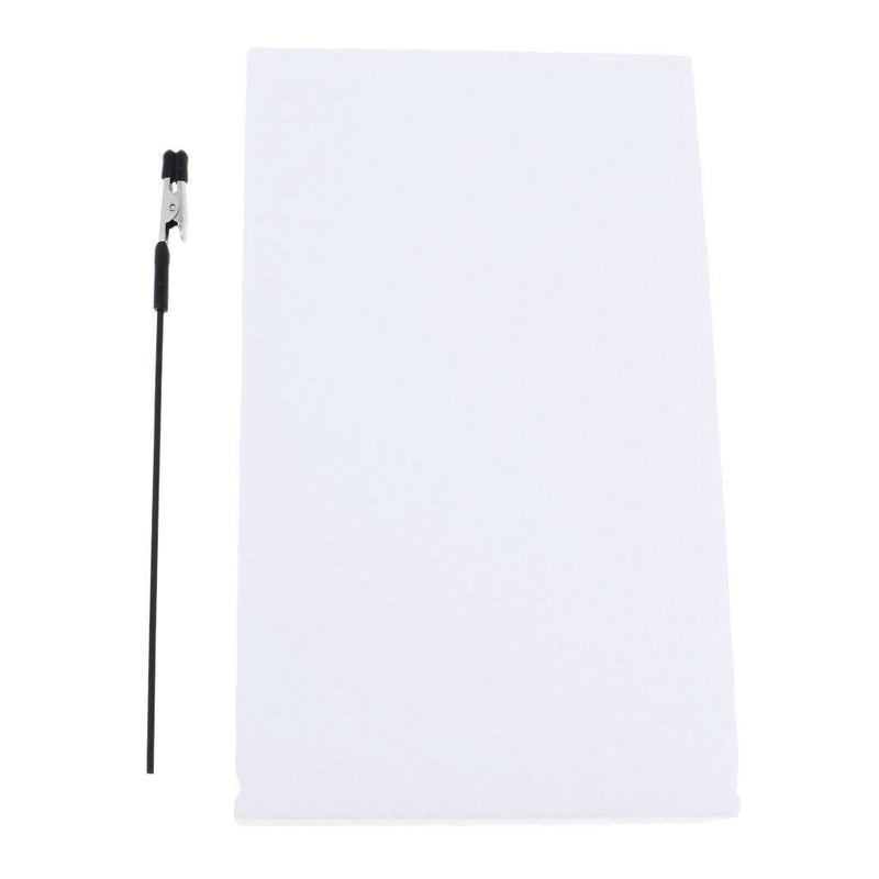 10pcs Alligator Clip Clamp Wrapped Iron Stick & Foam Base Set DIY Craft Tool