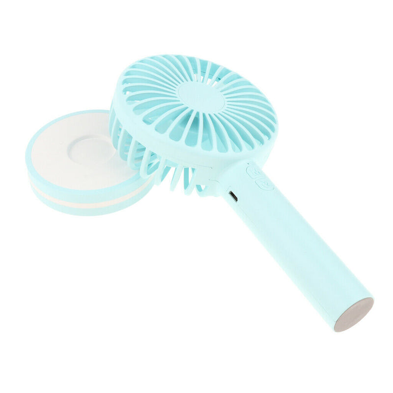 Portable USB Desktop Handheld Personal Fans, Cooler, Adjustable, with Mirror