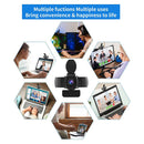 1080P Full HD Webcam USB Web Camera with Mic Privacy Cover for Online Class