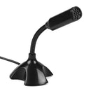 USB Desk Microphone for Computer Gooseneck Mic w/ Stand for Live Streaming A