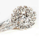 Fashion Women Long Tassel Leaves Crystal Ear Stud Drop Dangle D5A5 Earrings D4L5