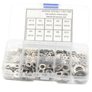 600Pcs/Set M1.6 M2 M2.5 M3 M3.5 M4 M5 M6 M8 M10 Stainless Steel Flat Washer Y3L5