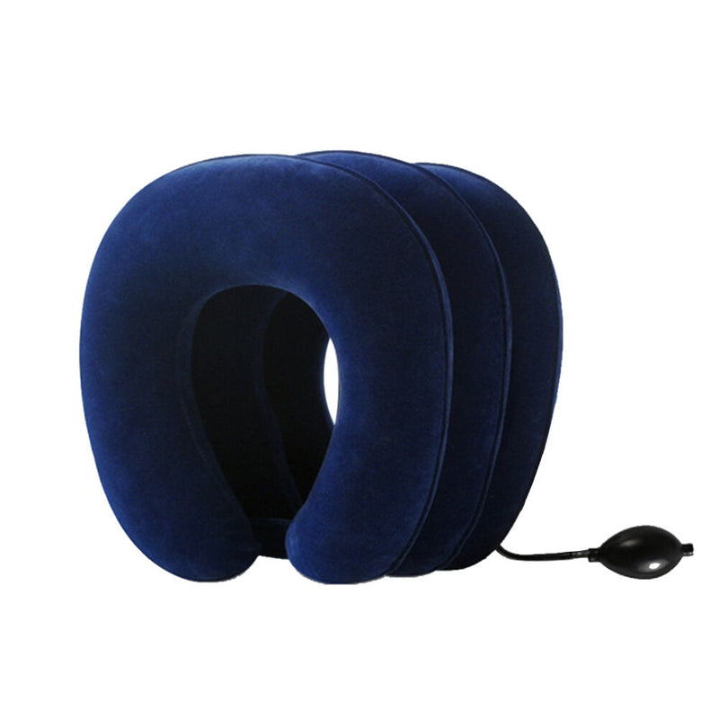 Inflatable Travel Pillow Air Cushion Neck Rest U Shaped Compact Plane Flight