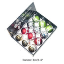 12pcs Christmas Tree Decor Ball Pendants Baubles Printed New Year Home (A) A