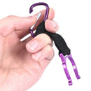 5pc Buckle Climbing Hiking Survival Camping Carabiner Hook Water Bottle ToolC JR