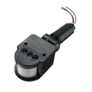 Outdoor 12V DC Automatic Infrared PIR Motion Sensor Switch for LED Light BLK