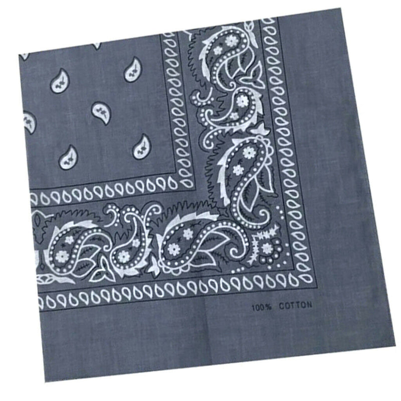 6 Pieces Unisex Cotton Paisley Bandana Cowboy Head Scarf Headband Head Wrap