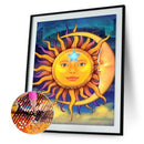 Home Decor Mosaic DIY Moon Sun Full Drill Diamond Painting Cross Stitch Kit
