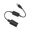 300mm 5V 2A USB Input To 12V 1A Output Female  Lighter Socket Power Switching