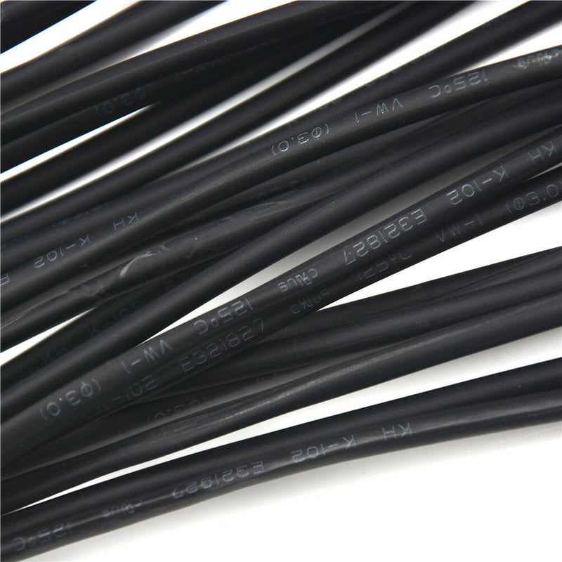 5 Meter Diameter 3mm Heat Shrink Tubing Black Shrinkable Tube Tw