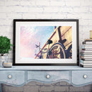 Diamond Painting Bicycle Against Wall Full Round Rhinestone Picture 40x30cm