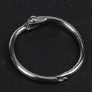 25 Pcs Metal 1.2" Loose Leaf Rings Binder Keyrings for Scrapbooking Book