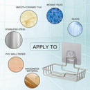 Soap Dish Holder for Bathroom Shower Wall Mounted Self Adhesive Nail Free N