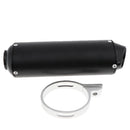 38mm  Carbon Fiber Motorcycle Scooter Exhaust Muffler Pipe W/Movable Silencer