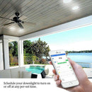 Wifi Smart Downlight Led Voice Control App Remote Control Timing Bulb Work