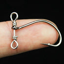 20Pcs/Set 2.5Cm 0.4G Crank Fishing Hook High Carbon Steel Sharpen Soft Bait C3Z3