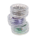 Lot 24 color sequin glitter deco chips nail manicure acrylic gel.