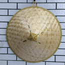 Oriental Vietnamese Chinese Asian Straw Cone Shaped Fishing Rice Bamboo Hat B3U0