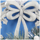 White Christmas Home Door Window Ornaments Christmas Decoration Xmas Tree H G8D7