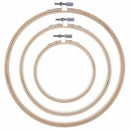 3 Pieces Embroidery Hoops Bamboo Circle Cross Stitch Hoop Ring Set for Art