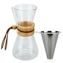 Pour over Coffee Maker, 20 Oz Borosilicate Glass Carafe and Reusable Stainl