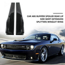 2pcs Universal Car Bumper Spoiler Rear Lip Angle Splitter Diffuser Apron Corner