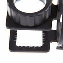 20X Foldable Magnifier Stand Measure Scale Loupe Magnifying Glass Portable